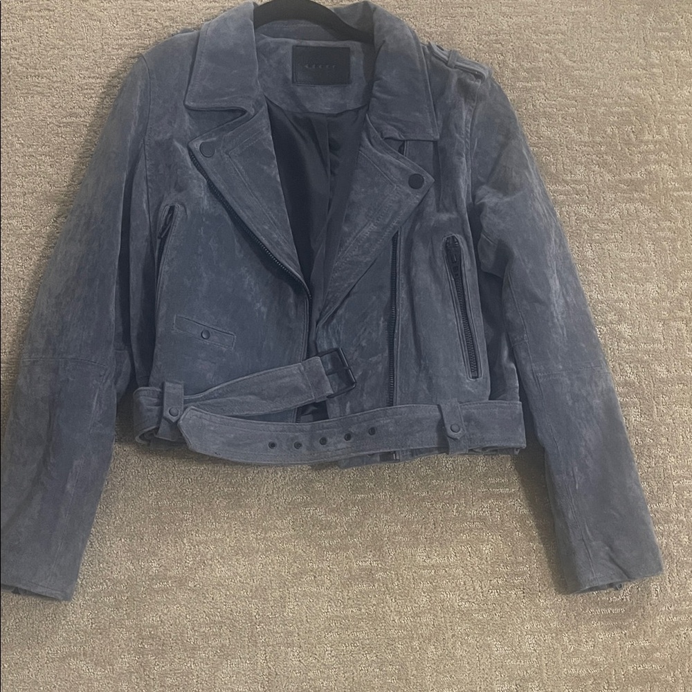Blank NYC Charcoal Leather Jacket